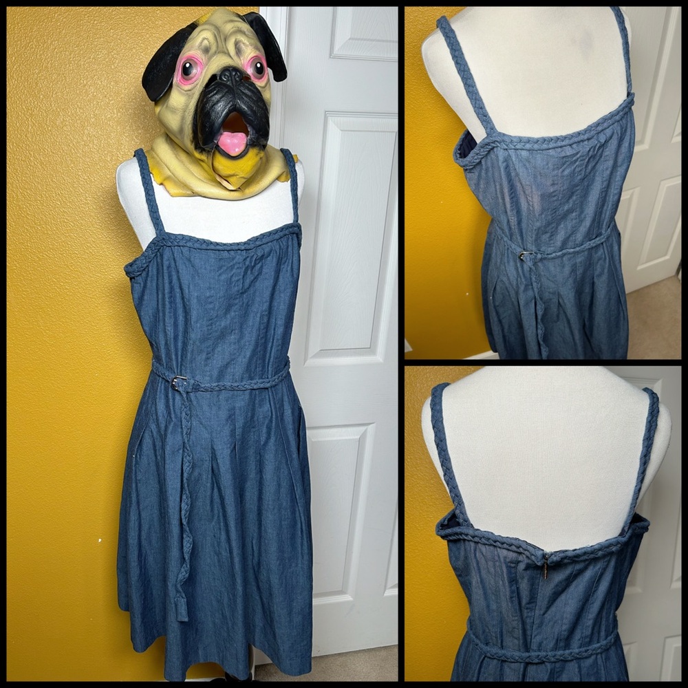 KARL LAGERFELD PARIS, denim braid dress!!